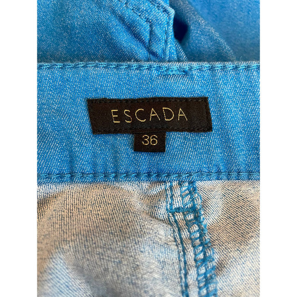 ESCADA COLBALT BLUE DENIM JEANS - Picture 5 of 7